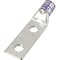 Panduit Two-Hole Compression Lug, 4/0 AWG Max, 1 to 2 in Stud, Standard Barrel, Copper, Purple LCDX4/0-12-X - alternate 1